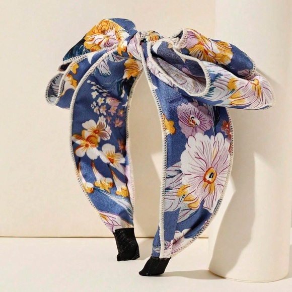 Floral Print Bow Cottagecore Headband main image 4